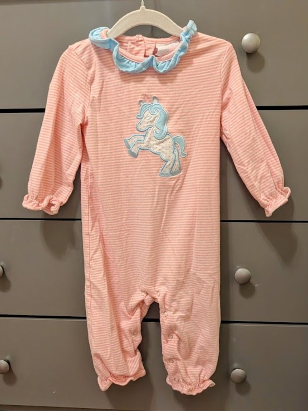 Stitchy Dish Unicorn Romper 18 months